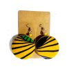 African Fabric Earrings | Big M25002
