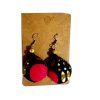 African Fabric Earrings | Small M25011