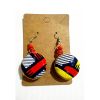 African Fabric Earrings | Small M25012