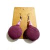 African Fabric Earrings | Small M25014